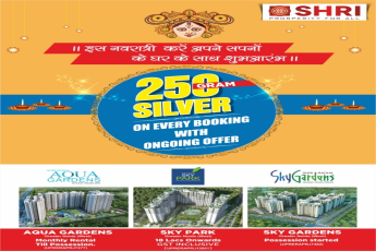 Get 250 gram silver on every booking with ongoing offer at Shri Radha properties in Greater Noida